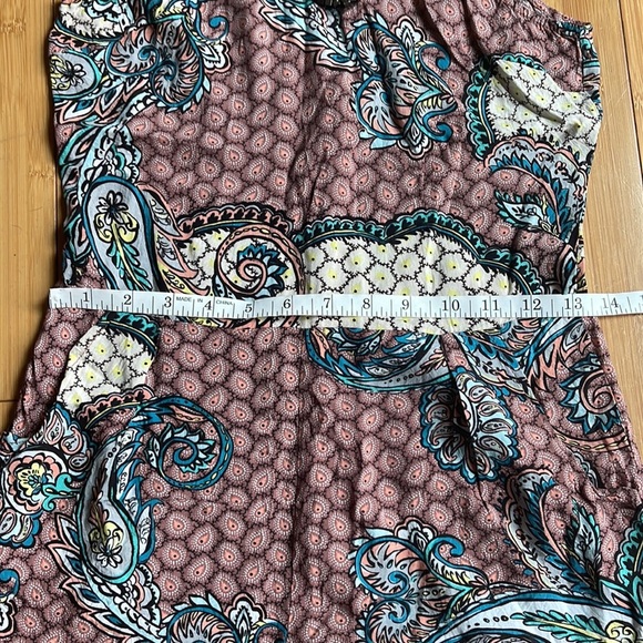 💗Matilda Paisley Print Romper Beaded Neckline - Picture 7 of 16